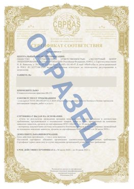 Образец Сертификат СТО 01.064.00220722.2-2020 Кашары Сертификат СТО 01.064.00220722.2-2020 